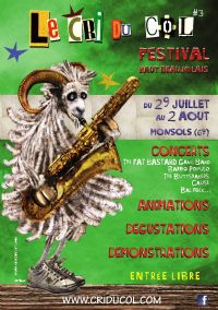 Festival Le Cri du Col. Du 29 juillet au 2 août 2015 à Monsols. Rhone. 